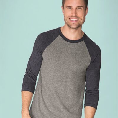 Unisex Triblend Three-Quarter Raglan T-Shirt Thumbnail